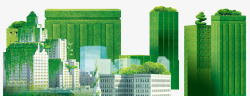 绿色小楼城市房子高清图片