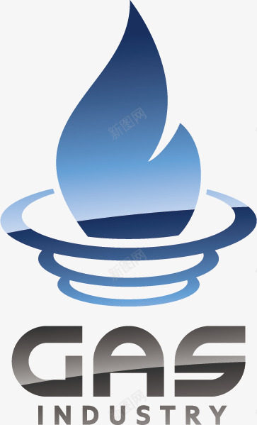 天然气公司logo图标png_新图网 https://ixintu.com 公司logo 天然气 石油 能源 自然资源 蓝色