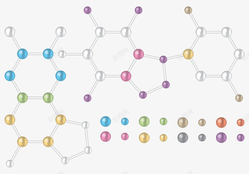 化学结构式png免抠素材_新图网 https://ixintu.com 分子原子 化学 医疗医学 生命科学 生物科学 结构式 苯环