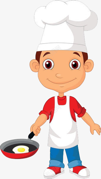 卡通男孩做饭png免抠素材_新图网 https://ixintu.com 做饼 免扣人 卡通 厨师做饼 厨师帽 男厨师 男孩做饭
