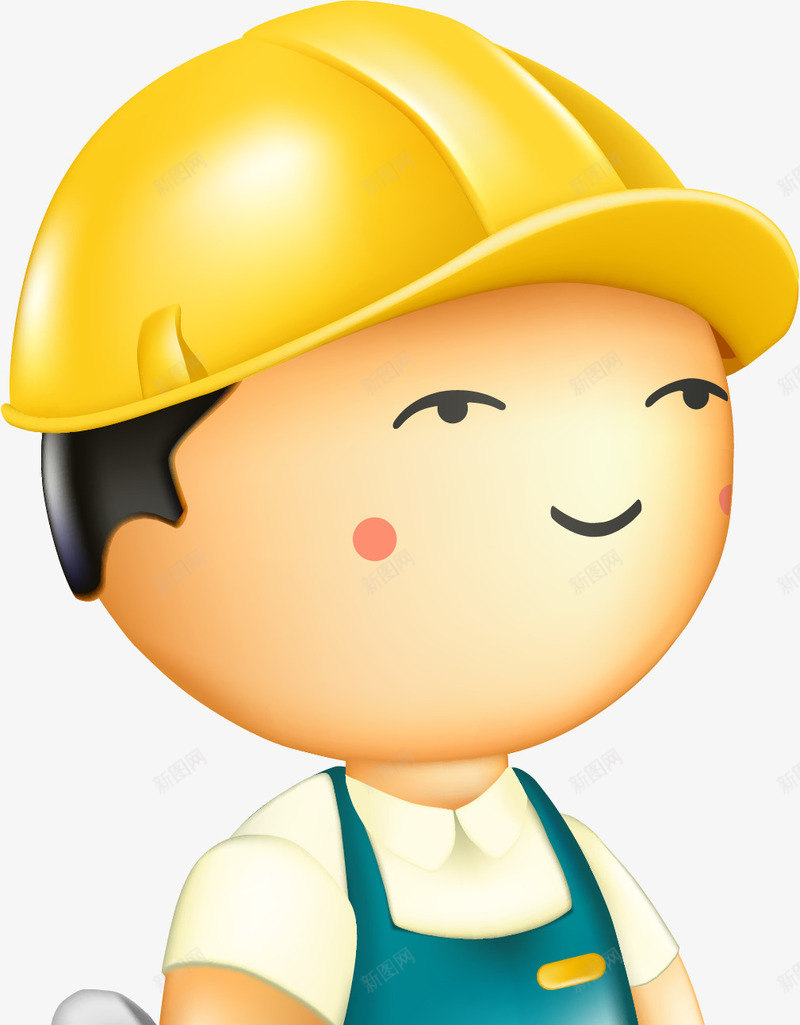 小小建筑工人png免抠素材_新图网 https://ixintu.com 卡通人物 小男孩 矢量小小建筑工人