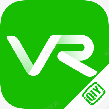 绿色爱奇艺VR视频图标图标