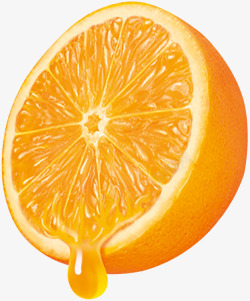 水果切开的橙子素材