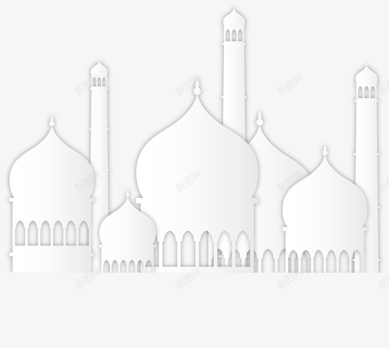 白色阿拉伯建筑png免抠素材_新图网 https://ixintu.com 伊斯兰 免抠PNG 建筑 房子 白色 穆斯林 装饰图案 阿拉伯