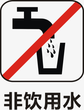 非饮用水图标图标