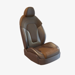 黑棕色皮质汽车座椅棕色皮质汽车座椅高清图片