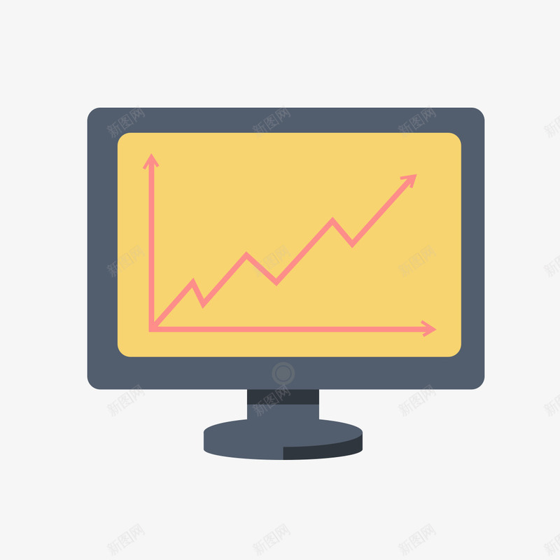 电脑K线图png免抠素材_新图网 https://ixintu.com K线图 电脑 电脑素材 素材