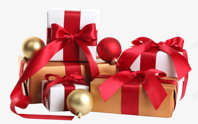圣诞大礼盒抠图礼盒堆png免抠素材_新图网 https://ixintu.com 圣诞 礼盒