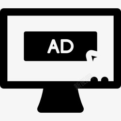 电脑屏幕显示器广告媒体图标高清图片