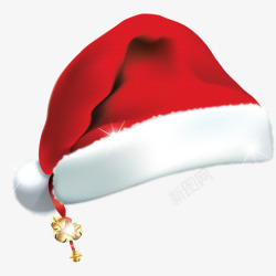 圣诞铃吊铃花圣诞帽子高清图片