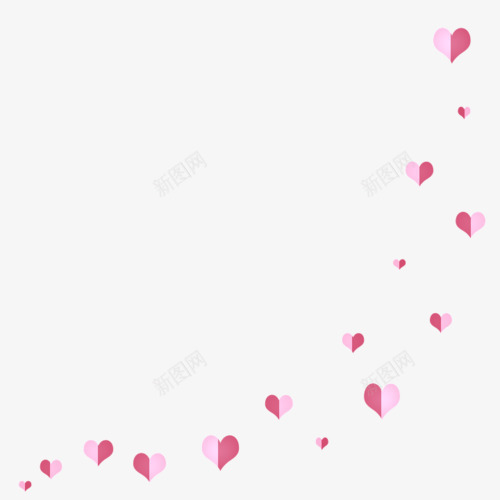 粉色小心心png免抠素材_新图网 https://ixintu.com 彩色 心形 氛围 点缀 粉色 装饰