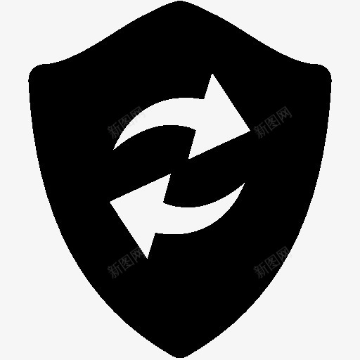 安全刷新盾牌图标png_新图网 https://ixintu.com refresh security shield 刷新 安全 盾