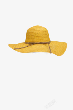 太阳帽装饰黄色太阳帽高清图片