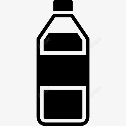 瓶子里的水图标png_新图网 https://ixintu.com 容器 水 液体饮料 瓶 食品 饮料