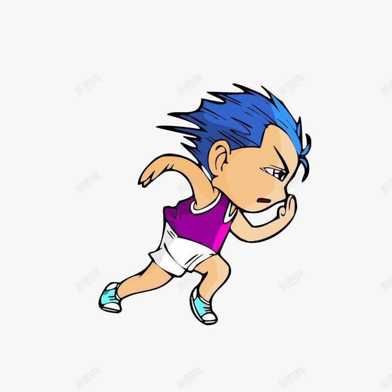 跑着的男孩png免抠素材_新图网 https://ixintu.com 卡通手绘 卡通男孩 奔跑 快跑 跑着的人