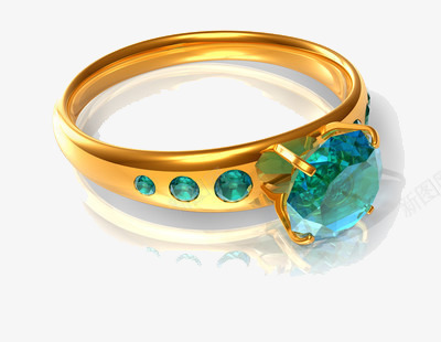 带钻的金戒指png免抠素材_新图网 https://ixintu.com 圆形 结婚用品 金戒指 钻石