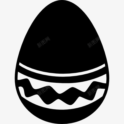 复活节彩蛋的一个简单而优雅的标图标png_新图网 https://ixintu.com 复活节 复活节彩蛋 巧克力 简单 蛋 设计 食品 鸡蛋