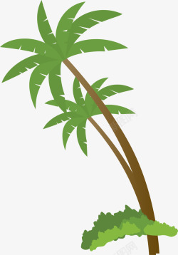 夏天气息绿色椰子树素材