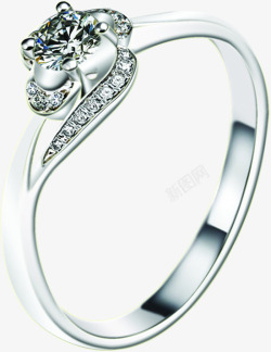 花型钻石戒指素材