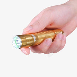 手托检测笔金色紫外线手电筒高清图片