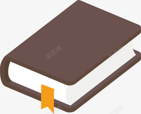 棕色书本图标图标
