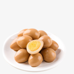 卤蛋无壳鹌鹑蛋盐焗味高清图片