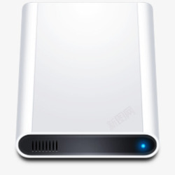 白色移动硬盘硬盘驱动器图标高清图片