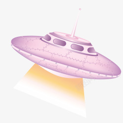 火箭发光紫色发光火箭飞船矢量图图标高清图片