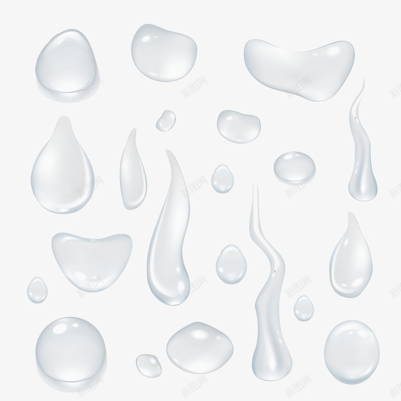 透明的水滴水珠png免抠素材_新图网 https://ixintu.com 水滴 水珠 素材 透明