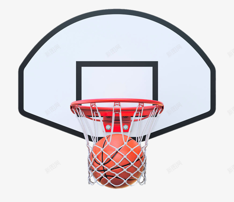 简易篮球框png免抠素材_新图网 https://ixintu.com 免费png素材 生活百科 篮球 篮筐 运动