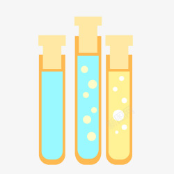 医疗检验手绘医疗器材试管矢量图高清图片