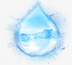 蓝色造型蓝色水滴造型高清图片