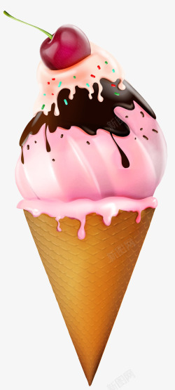 草莓味的冰激凌草莓味雪糕高清图片