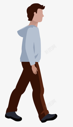 背景寂寞世界步行日走路的男孩高清图片