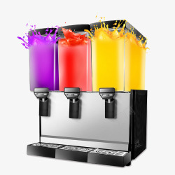 可乐机全自动三缸自助饮料机高清图片
