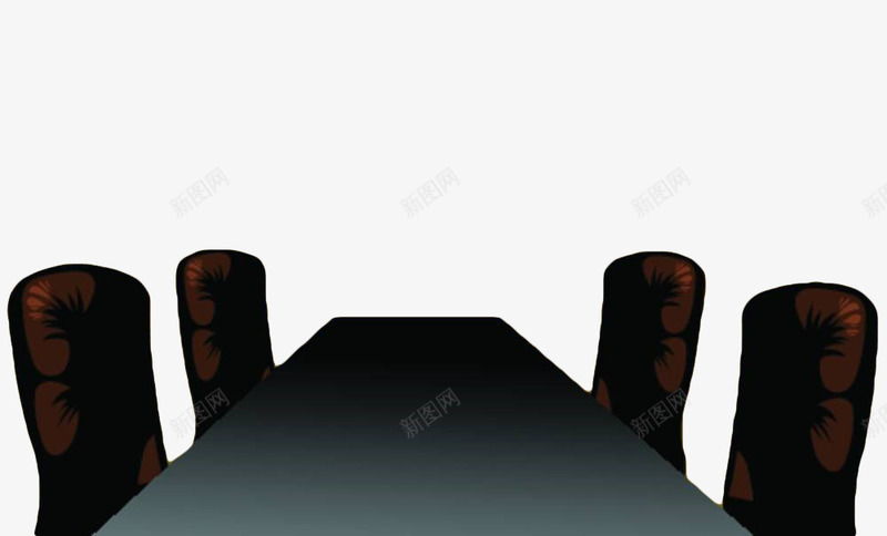 手绘会议桌座椅png免抠素材_新图网 https://ixintu.com 坐席 座位 座椅 手绘 桌子 椅子 礼堂
