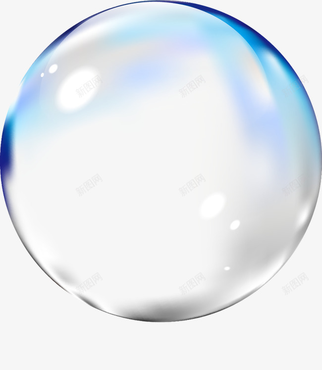 蓝色透明高级泡泡png免抠素材_新图网 https://ixintu.com 气泡 泡泡 蓝色 透明