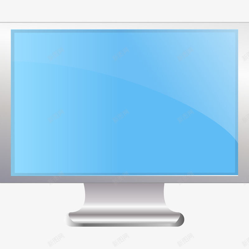 银色显示器png免抠素材_新图网 https://ixintu.com 显示 显示器 显示屏 电脑 银色