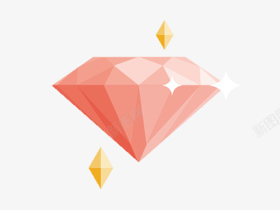 粉色钻石png免抠素材_新图网 https://ixintu.com 价值 宝石 钻石 闪耀