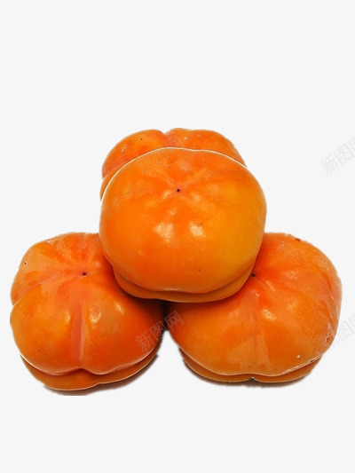 一堆柿子png免抠素材_新图网 https://ixintu.com 成熟柿子 水果 简单 黄柿 黄色