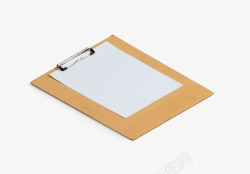 vi文具带白纸的速写板高清图片
