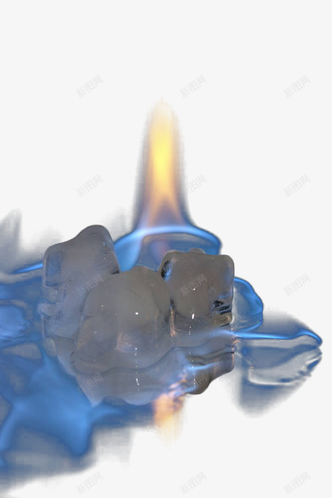冰块上燃烧的火焰png免抠素材_新图网 https://ixintu.com 冰与火 冰块 冰火两重天 火 火焰 燃烧 蓝色