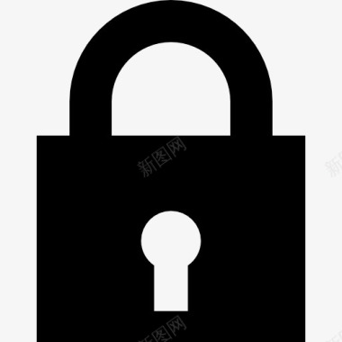 锁定的挂锁安全接口符号图标图标