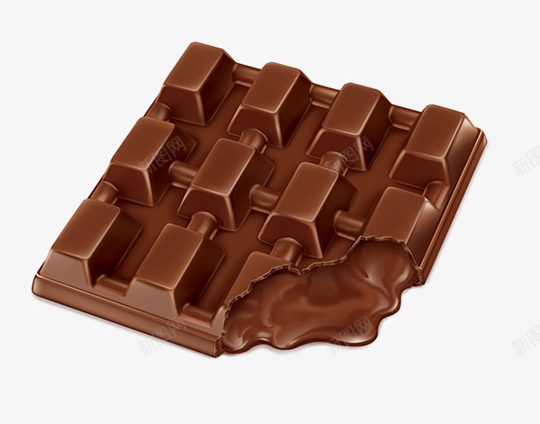 手绘巧克力png免抠素材_新图网 https://ixintu.com 巧克力 棕色巧克力 甜食 融化的巧克力 零食
