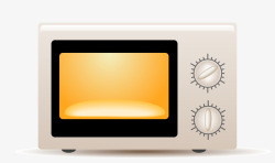 厨房烤箱设备卡通时尚白色微波炉psd源文件高清图片
