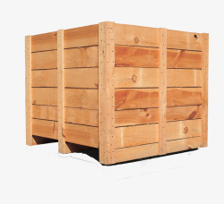 一堆方形木箱子棕色箱子高清图片