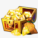 金色钻石游戏宝箱素材