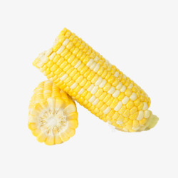 新鲜玉米棒金色玉米高清图片