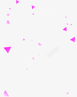 三角碎片粉色三角形碎片双11高清图片