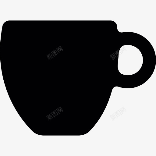 黑咖啡杯图标png_新图网 https://ixintu.com 剪影 喝 杯子 茶 饮料